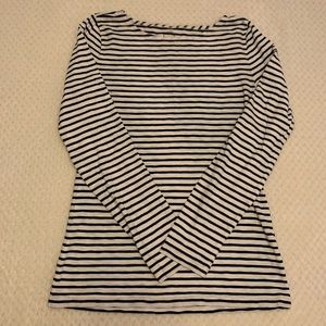 Blue and White Striped Shirt J Crew